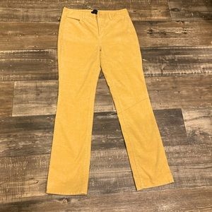 Talbots Heritage Honey Yellow Corduroy Ladies Pants